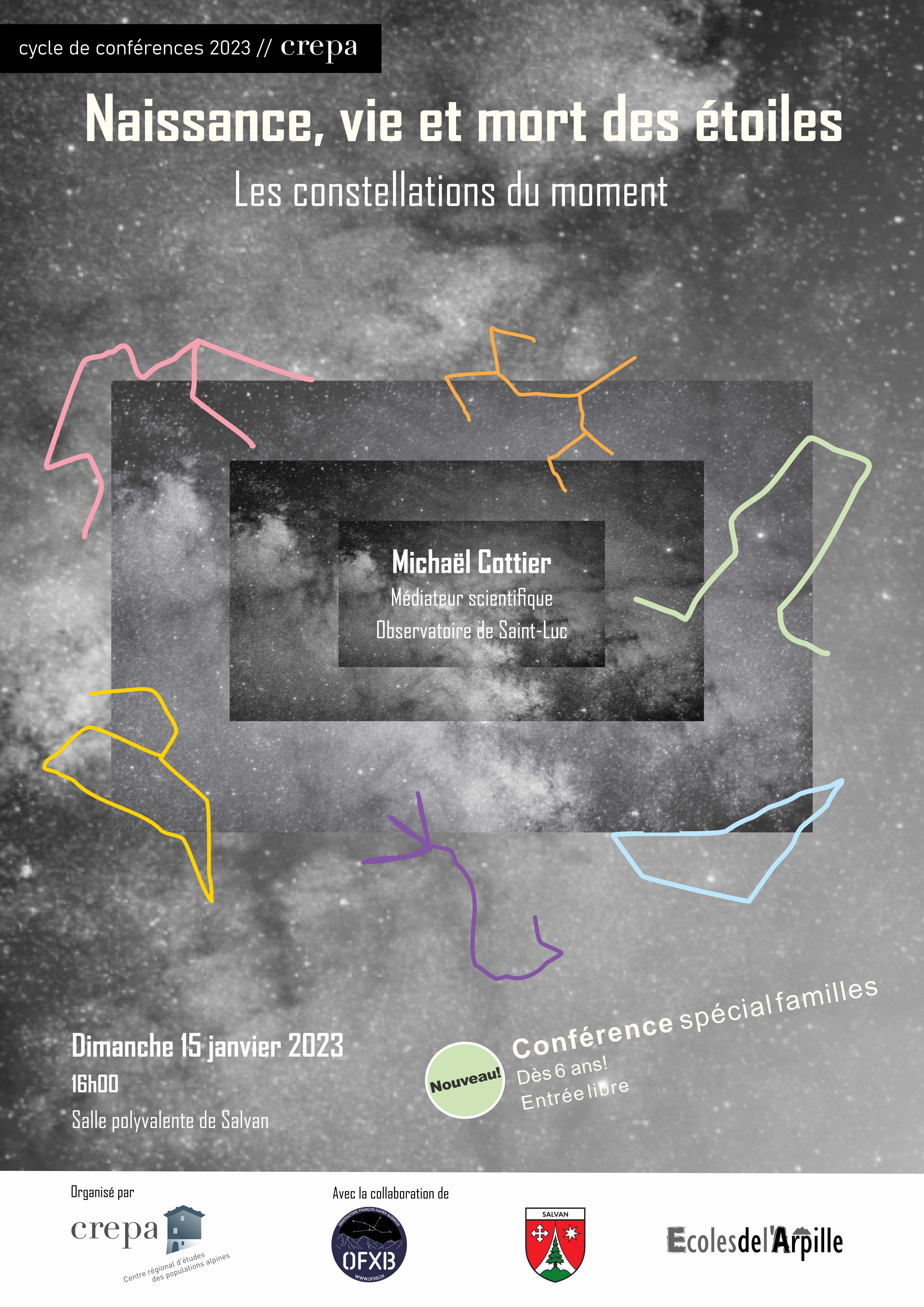 Affiche conférence astronomie